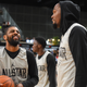 Kyrie Irving and Kevin Durant haven’t played together as Nets teammates yet, but Irving said it’s the first time in his career he feels like he has a teammate who can make the big shot. Oh!